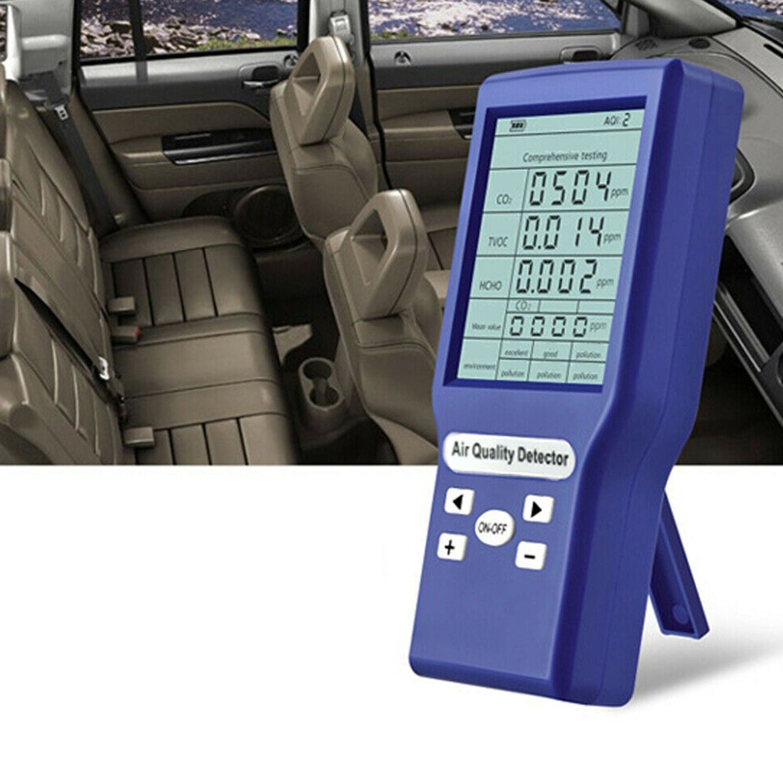 Carbon Dioxide Detector CO2 ppm Meters Gas Analyzer Protable Air Quality Tester