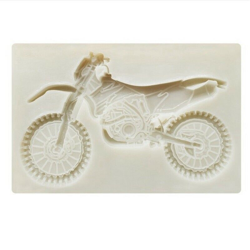 Mould Chocolate Mold Gum Paste Motor Bike Silicone Cake Decorating Sugar topper