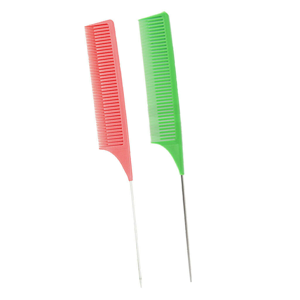 2Pcs/set Weaving Highlighting Foiling Hair Comb Highlight Styling Combs