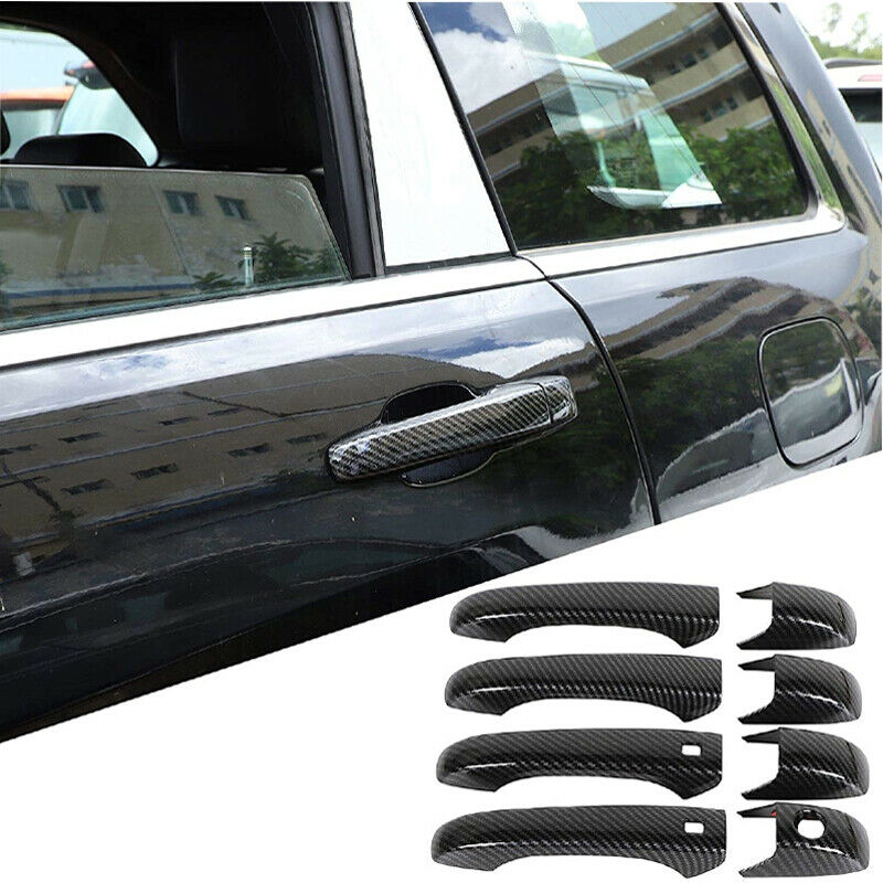 Exterior Door Handle Cover Trim Carbon Fiber For Jeep Grand Cherokee Patriot