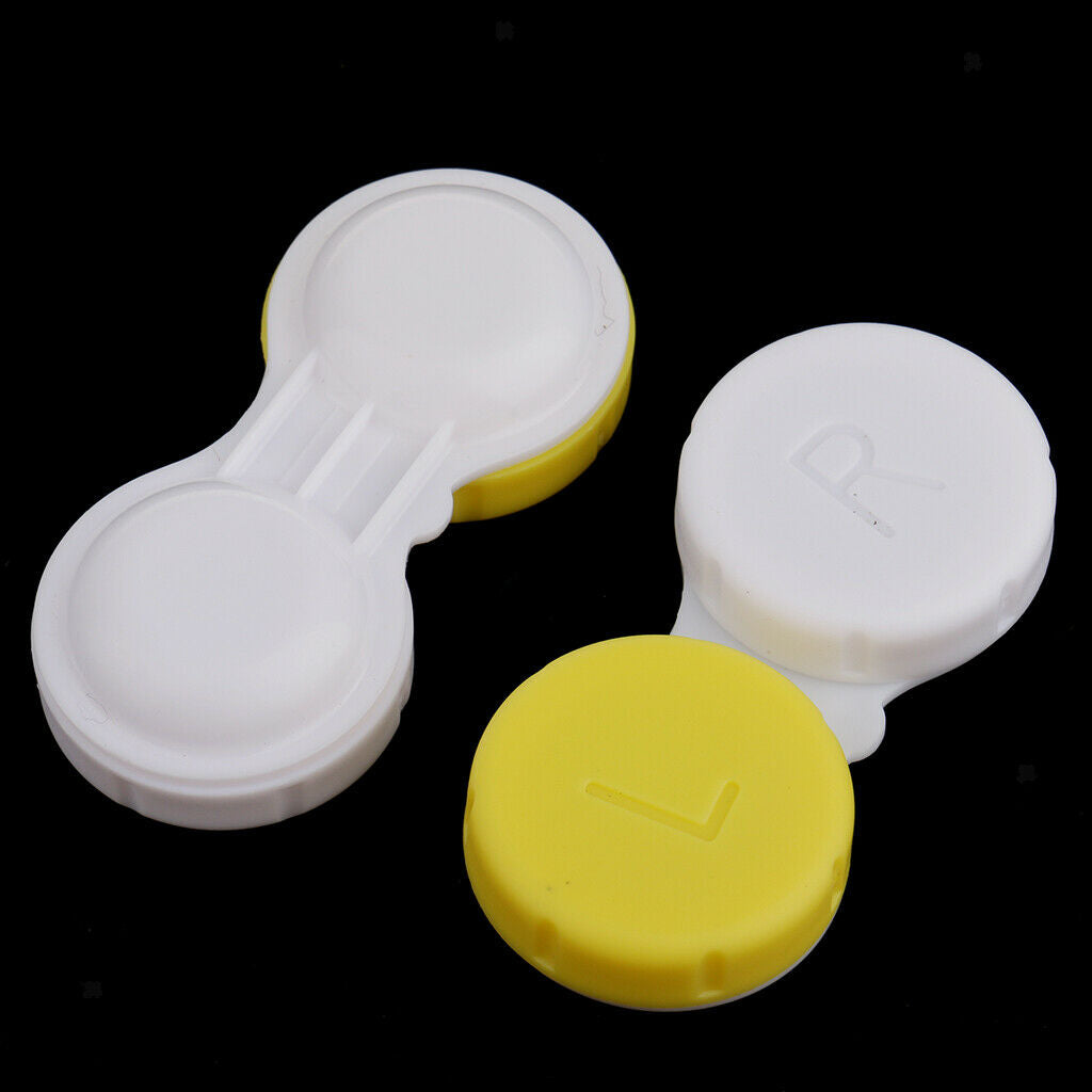 40pcs Pocket Plastic Mini Contact Lens Box Travel Contact Lenses Soaking Cases