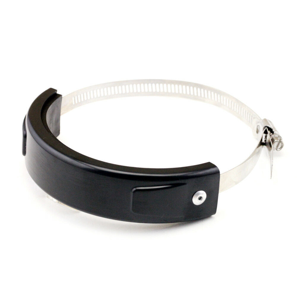 Universal Motorcycle Oval Exhaust Protector Can Cover For 100mm-140mm Motorbike