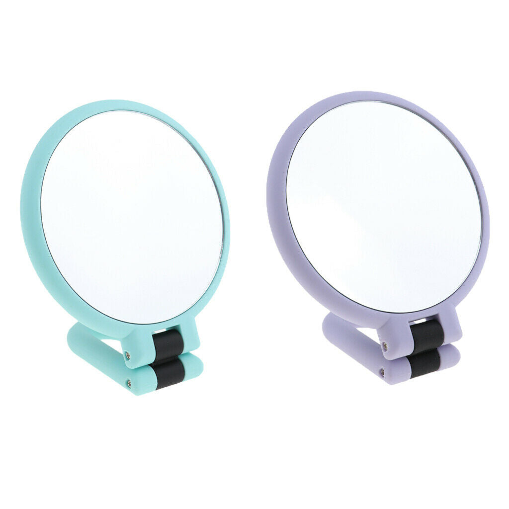 2x Folding Table Magnifying Double Sided Makeup Travel Mirror 15X Magnified