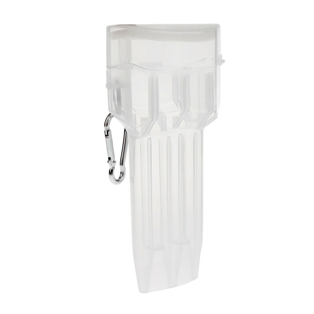 2Pcs Portable Darts Storage Box Plastic Dart Case with Lock Buckle