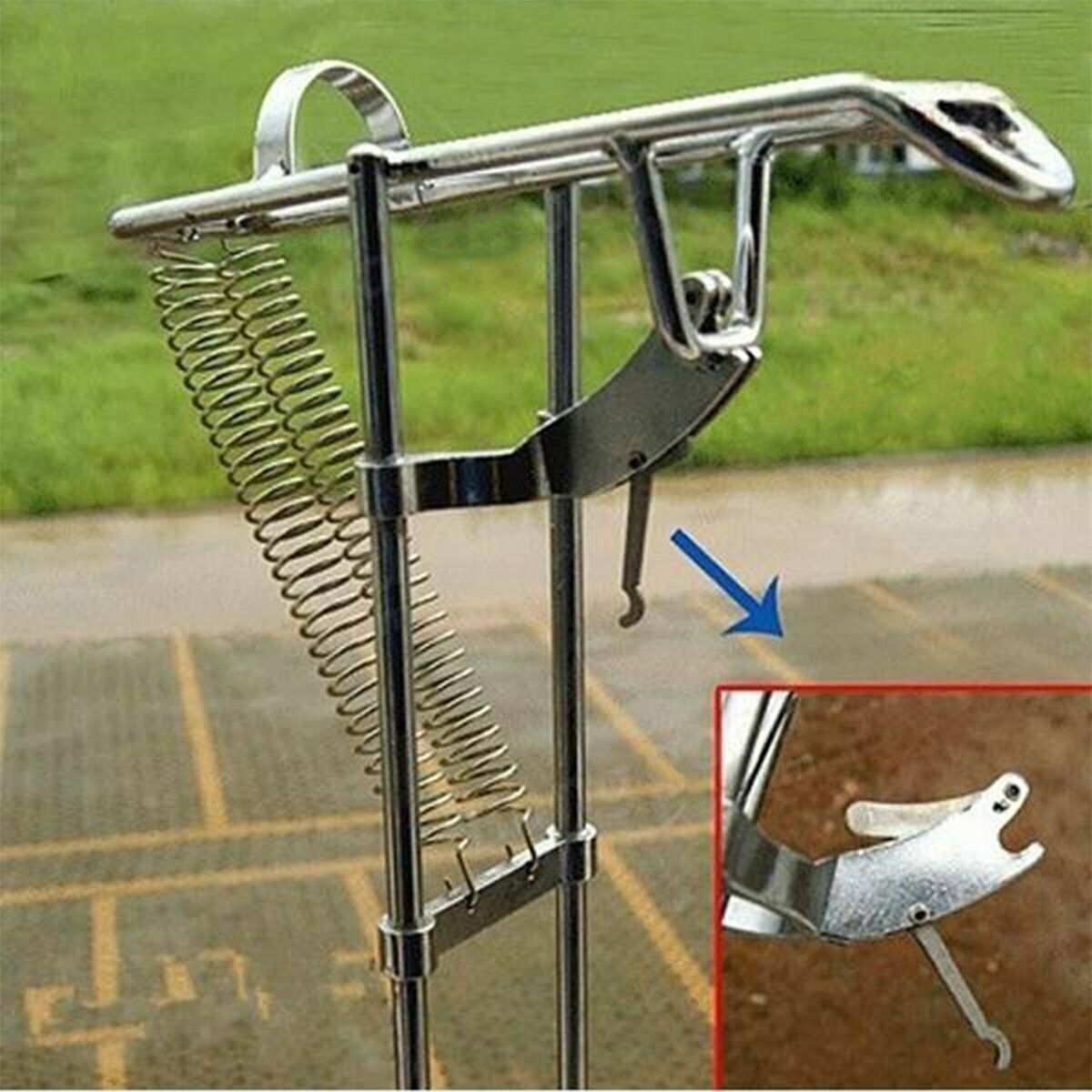 Best Fishing Rod Holder Automatic Tip-Up Hook Setter Fish Pole Tackle Bracket.