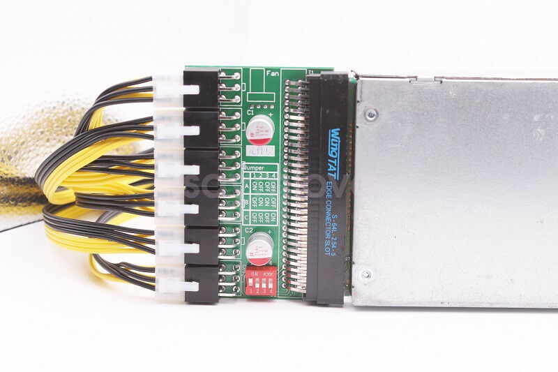 New 6 Port Breakout Board Adapter For DPS-800 DPS-1200FB Ethereum Mining