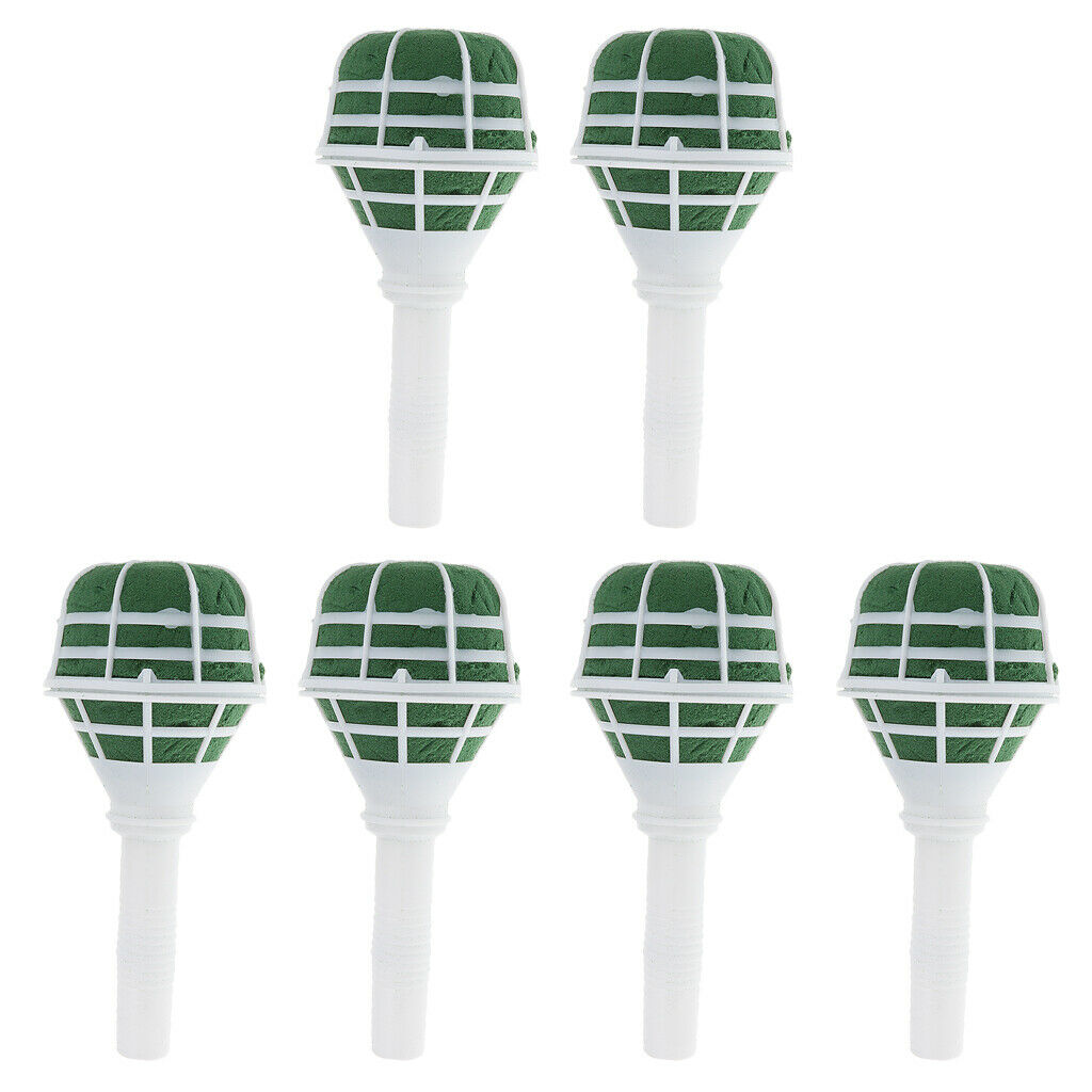 6pcs Floral Foam Bouquet Posy Holder Wedding Bridal Flower DIY