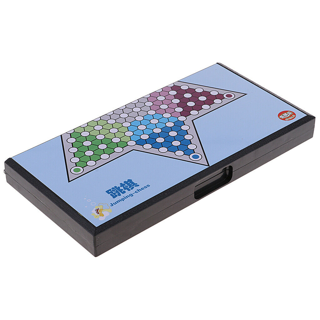 Chinese Checkers Table Game -  Folding Board, Unfold To 7.6x7.6 Inch