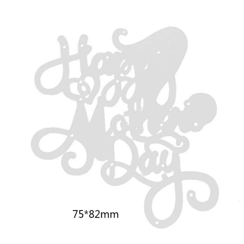 Happy Mother's Day Metal Cutting Dies Stencil Scrapbooking DIY Album Stamp Paper