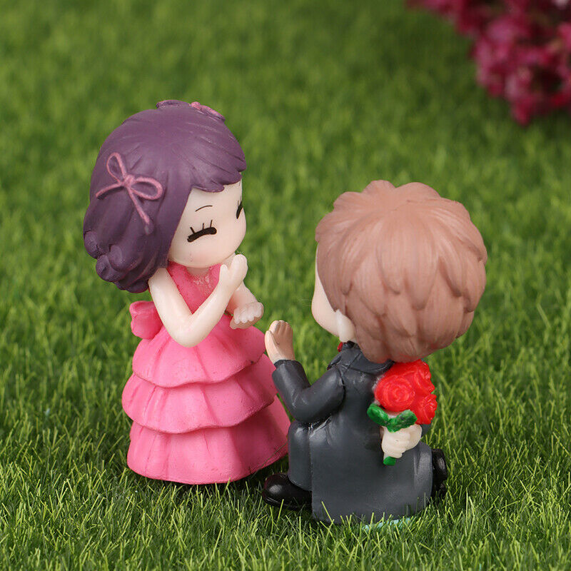Couple Proposal Fairy Garden Miniatures DIY Ornament Decoration Crafts Fi.l8