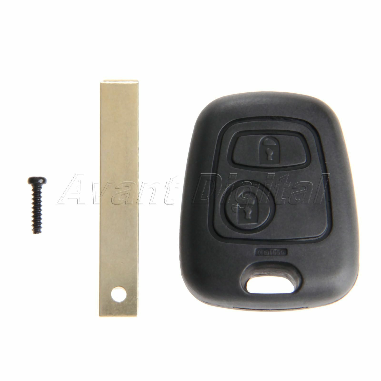 Uncut Blade 2 Button Car Remote Fob Shell Case Cover For Peugeot 307 107 207 407