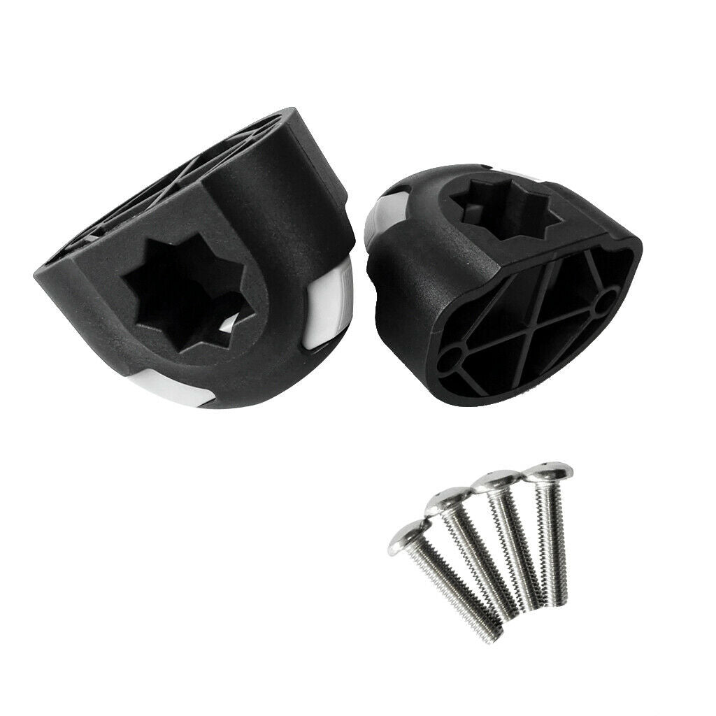 2x Durable Nylon Kayak Boat Canoe Fishing Rod Holder Half-Round Bracket