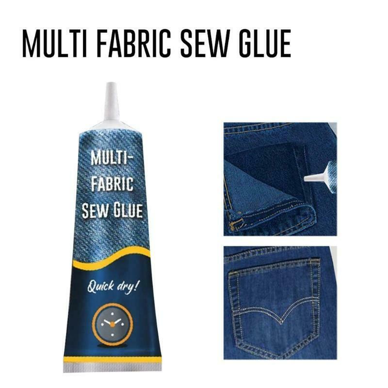 Liquid Glue Instant Fabric Leather Fast Drying Glue Sew Glue Kit Sewing Supplies