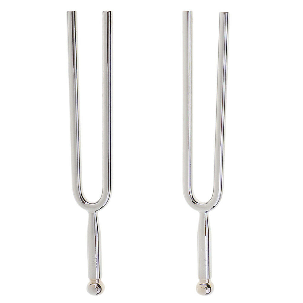 2Pc Tuning Fork 442Hz A Tone with Pouch for Violin Piano Guitarist Tool Gift