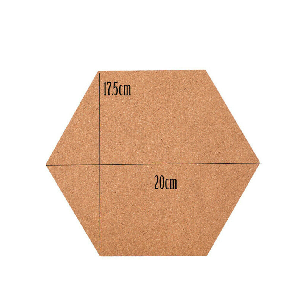 Natural Cork Tiles Self-Adhesive Boards Coasters Wall Decoration Party Photo