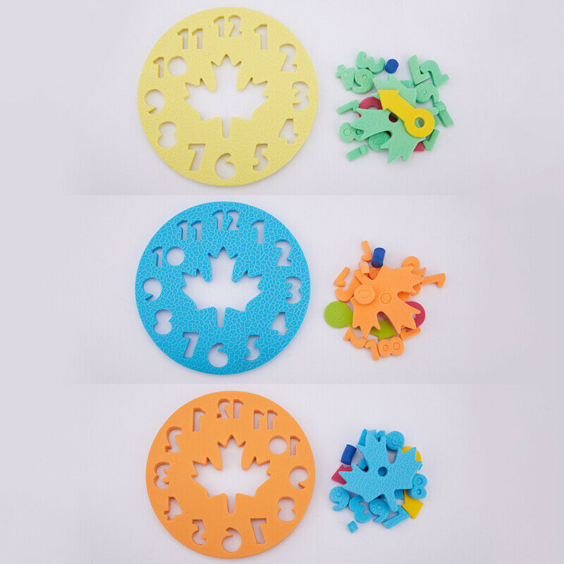 Manual Diy Clock Early Learning Education Baby Kids Toys Teaching Aids Math ToBD