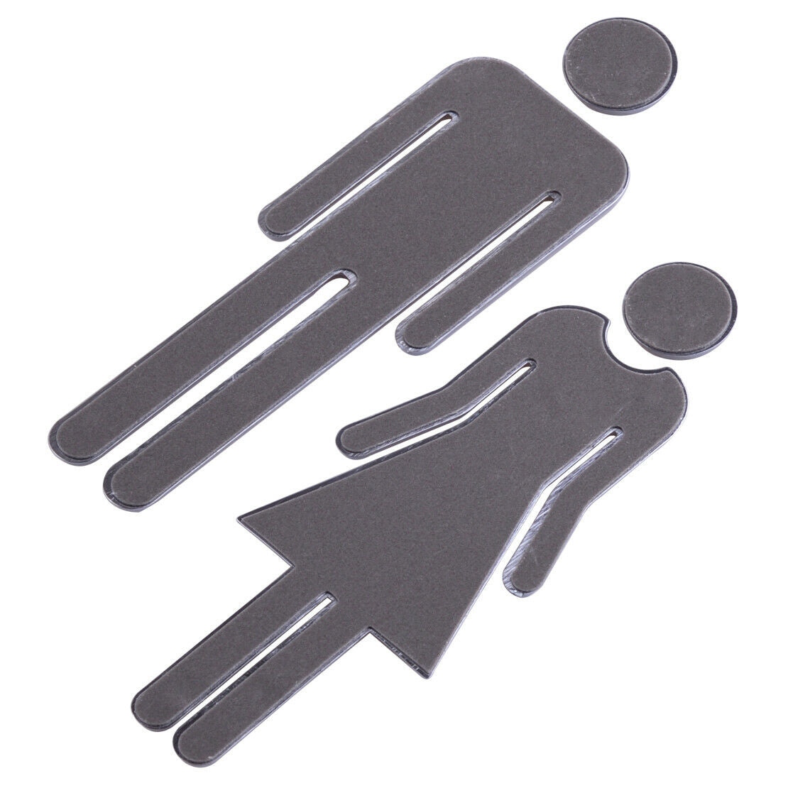 Pair Door Sign MEN & WOMEN Set Toilet Loo Bathroom Restroom WC Adhesive An