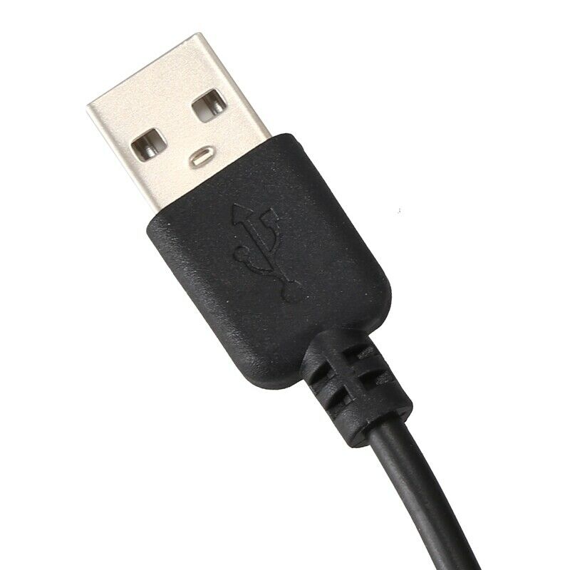 USB Cable 5.5mm / 2.1mm 5V DC Barrel Jack Power Cable (Black, 75cm) F6P5