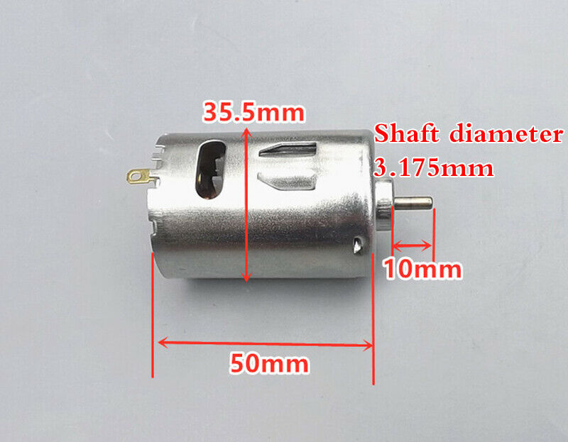 DC 6V 545high-power DC motor forward and reverse high speed with cooling fan