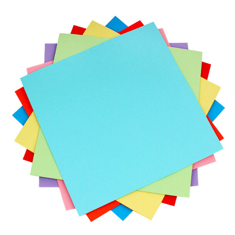 100x Handmade Origami Paper DIY 10Colors Folding Paper Double Sides Square P SJ