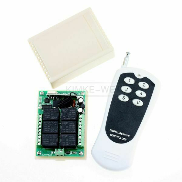 6 Channel Wireless Remote Control 433MHz Home Garage