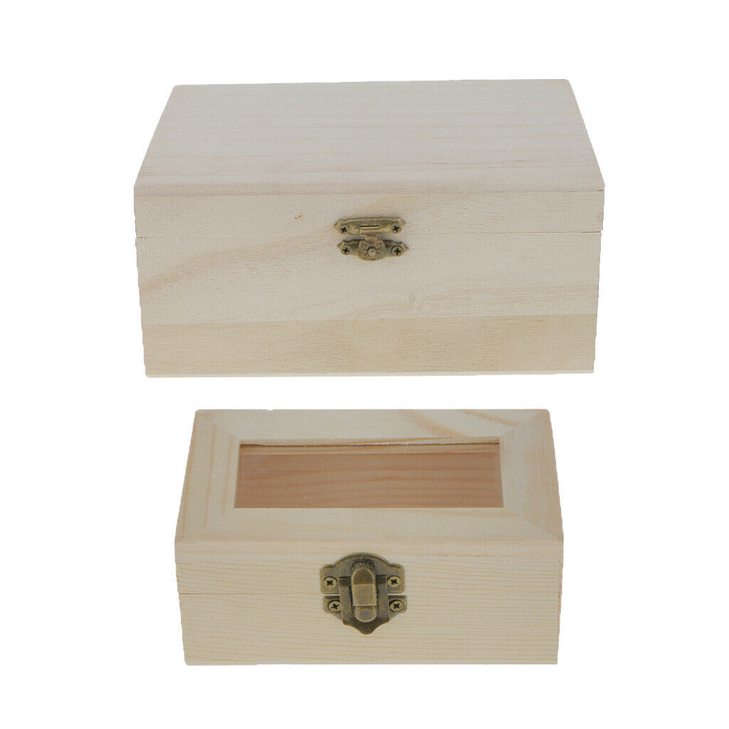2PCS Wooden Box For Jewelry Storage