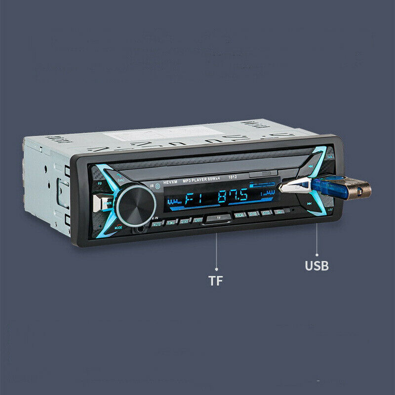 Single Din Car Stereo Bluetooth Radio Audio MP3 Player Media Device In-Dash Unit