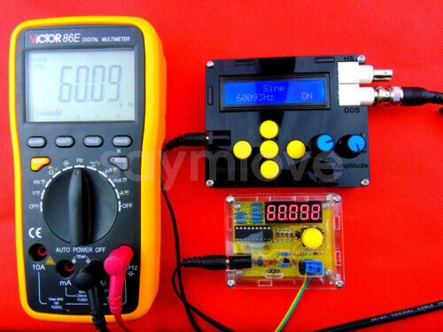 DIY Kits 1Hz-50MHz Crystal Oscillator Tester Frequency Counter Meter + Case New