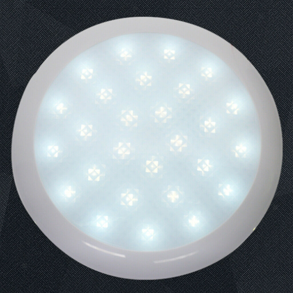Marine Boat RV Interior LED Disk Light Ultra-thin Ceiling Dome Light White