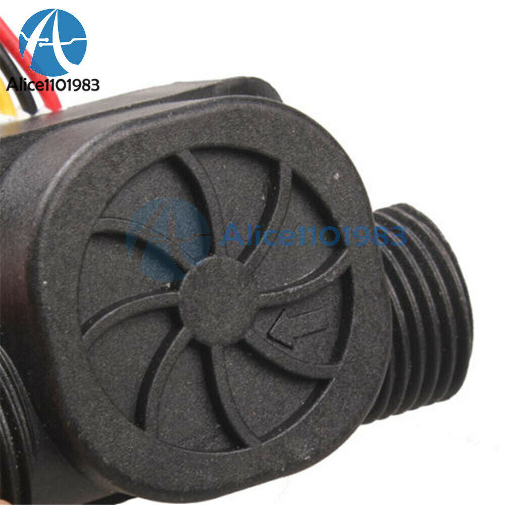 2PCS G1/2 Water Flow Sensor Fluid Flowmeter Switch Counter 1-30L/min Meter