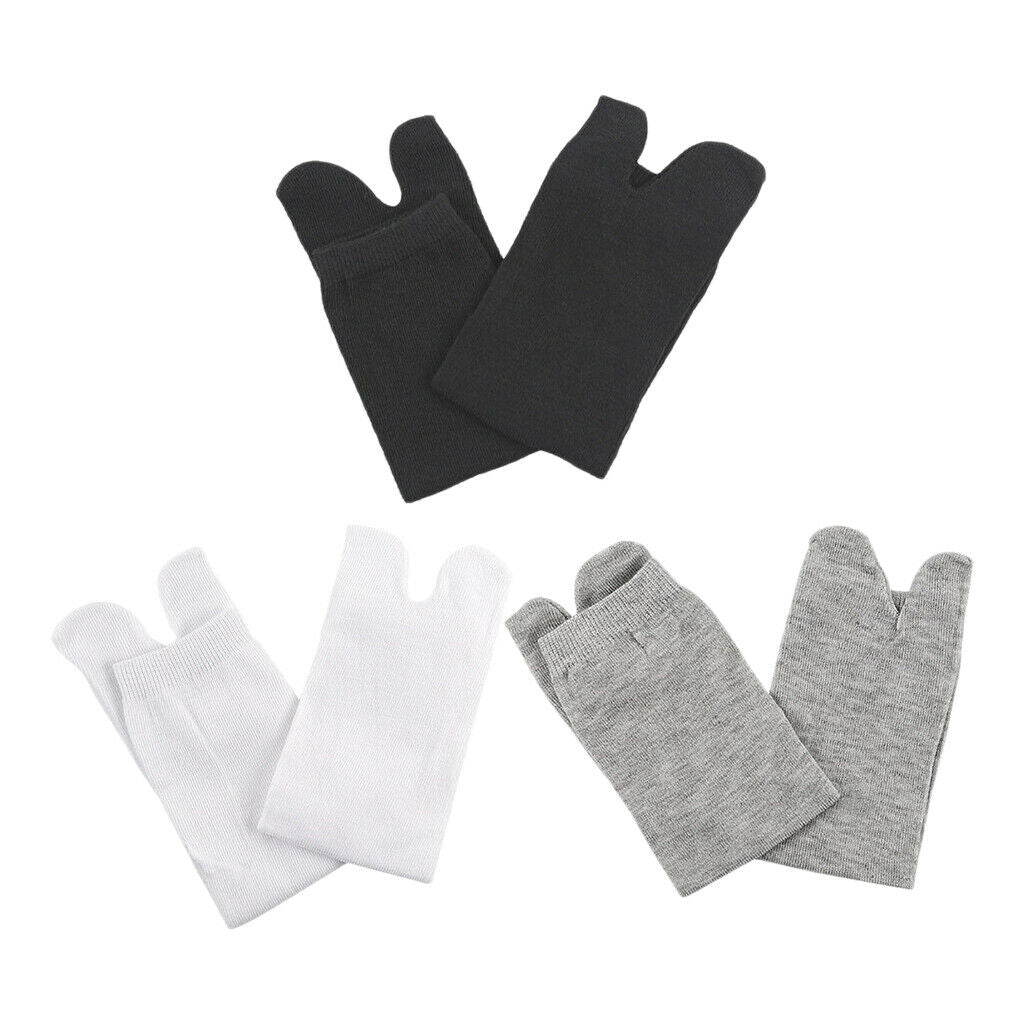 3 Pair Elastic Cotton   Socks 2 Toe Socks Hallux Valgus Corrector