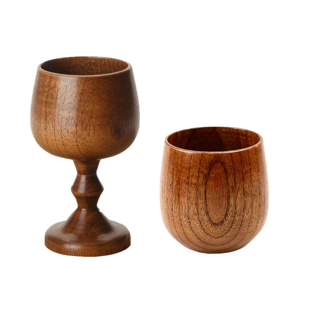 Natural Solid Wooden Cup, Handmade Nordic Style Cup Coffee Mug Drinking Cup