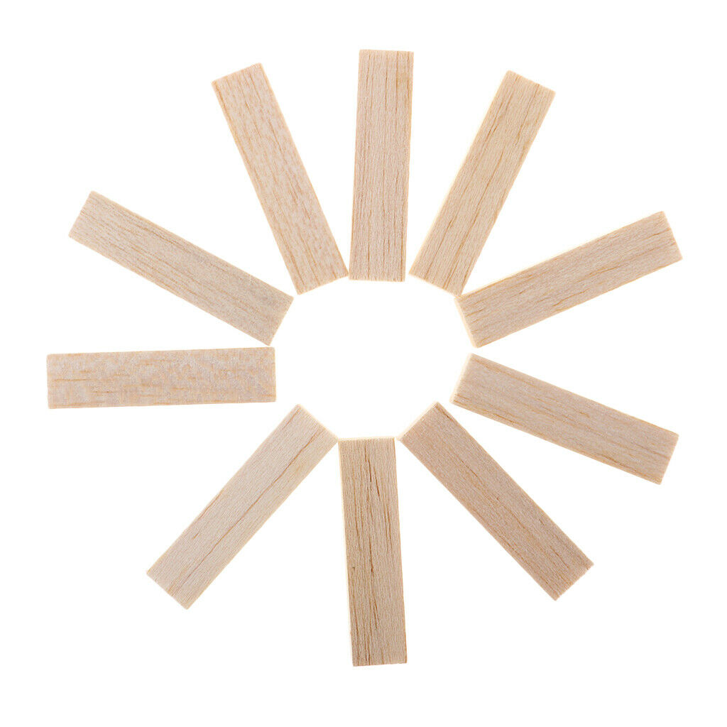20x Natural Wooden Balsa Wood For Modeling Home Garden Decor Woodworking