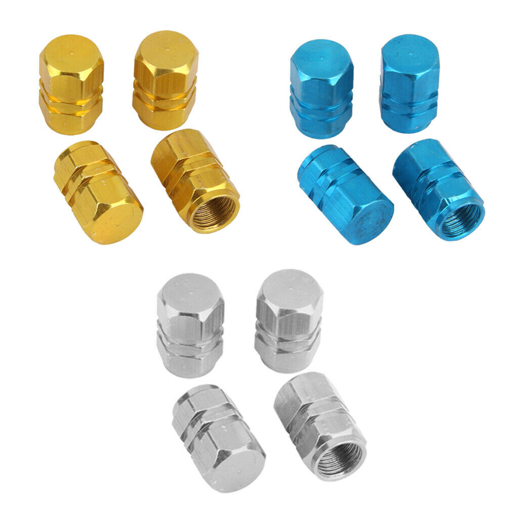12PCS (Sliver+Blue+Golden) High Quality Aluminum Truck Wheel Tyre Valve Dust