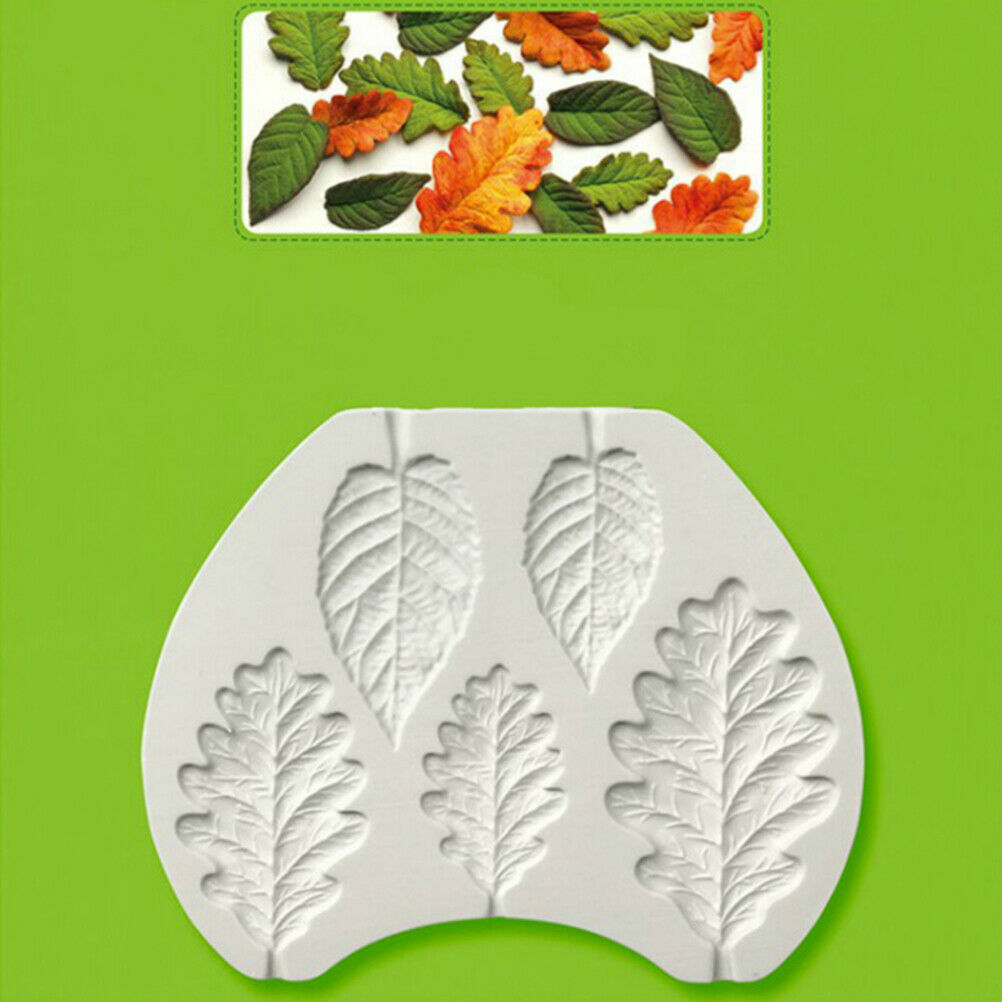 Blackberry & Oak Leaves Silicone Mould Fondant Cake Mold Cake Decorating T.l8