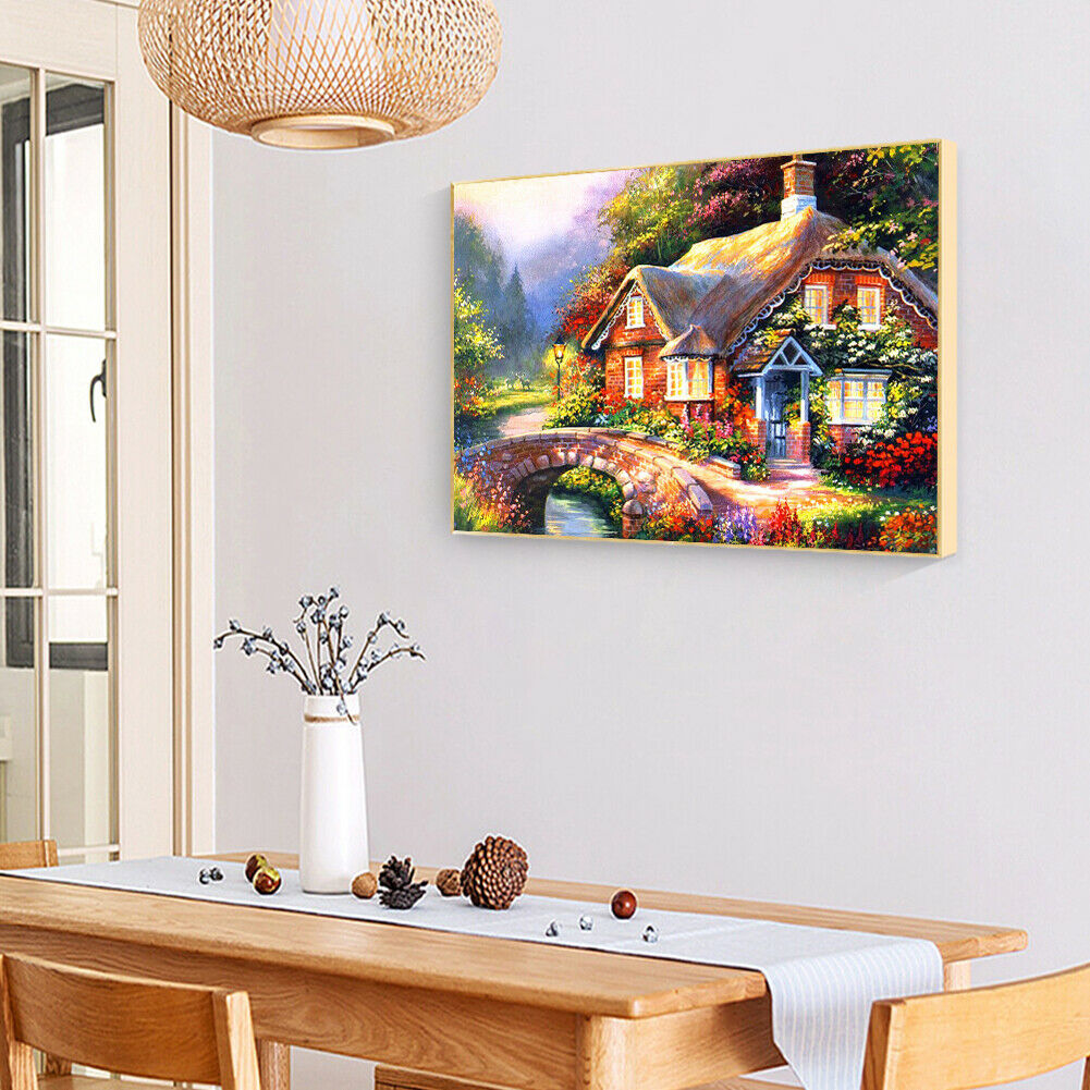 Farmhouse Full Drill Square Diamond Painting 5D DIY Mosaic Kit for Bead Art @