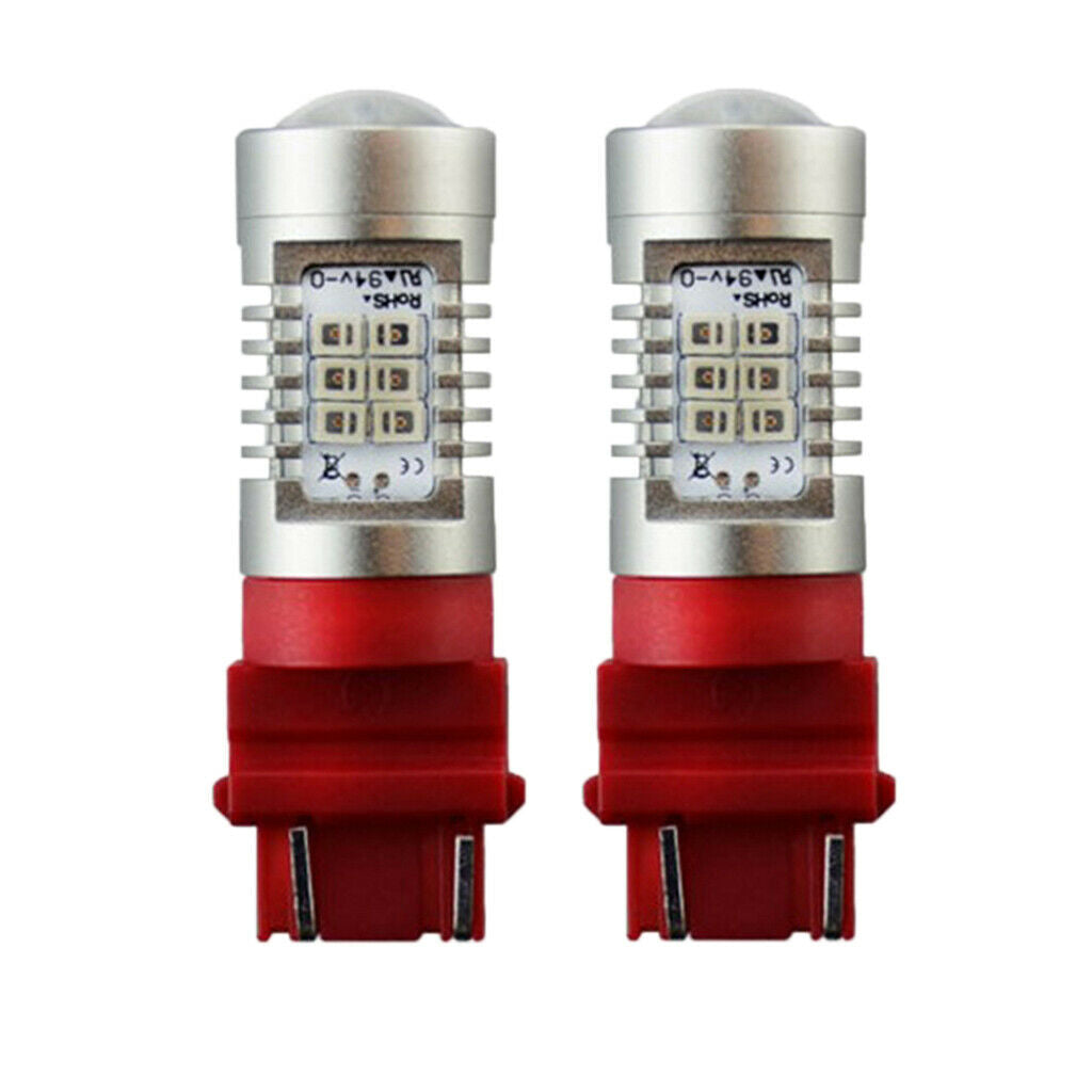 2 Pieces 3156 3157 21SMD LED Bulb for Car Turn Parking Signal Light Red
