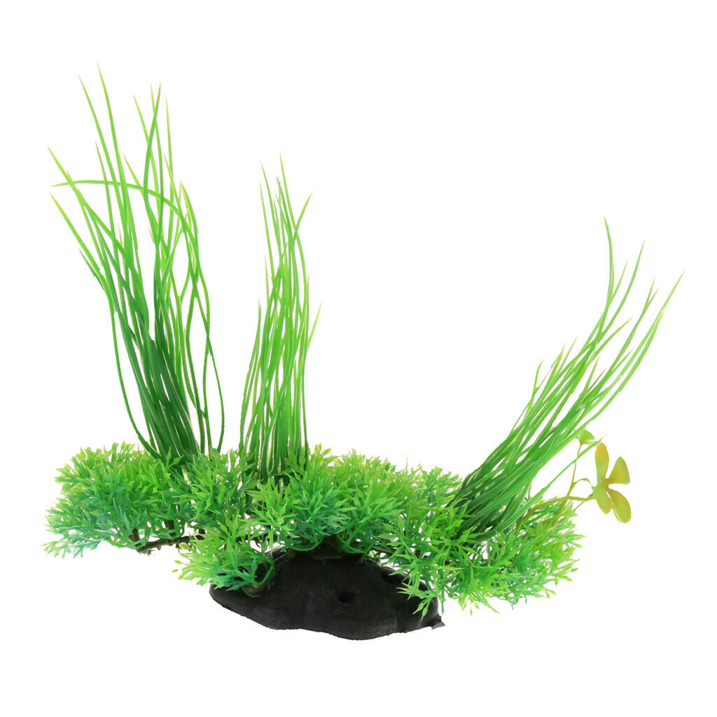 Green Decorative Artificial Grass For Aquarium Aquarium