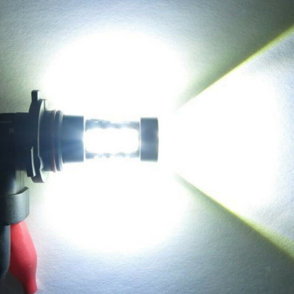 2 Pcs LED Bulb H10 80W 6000K Fog Lamp Universal Car