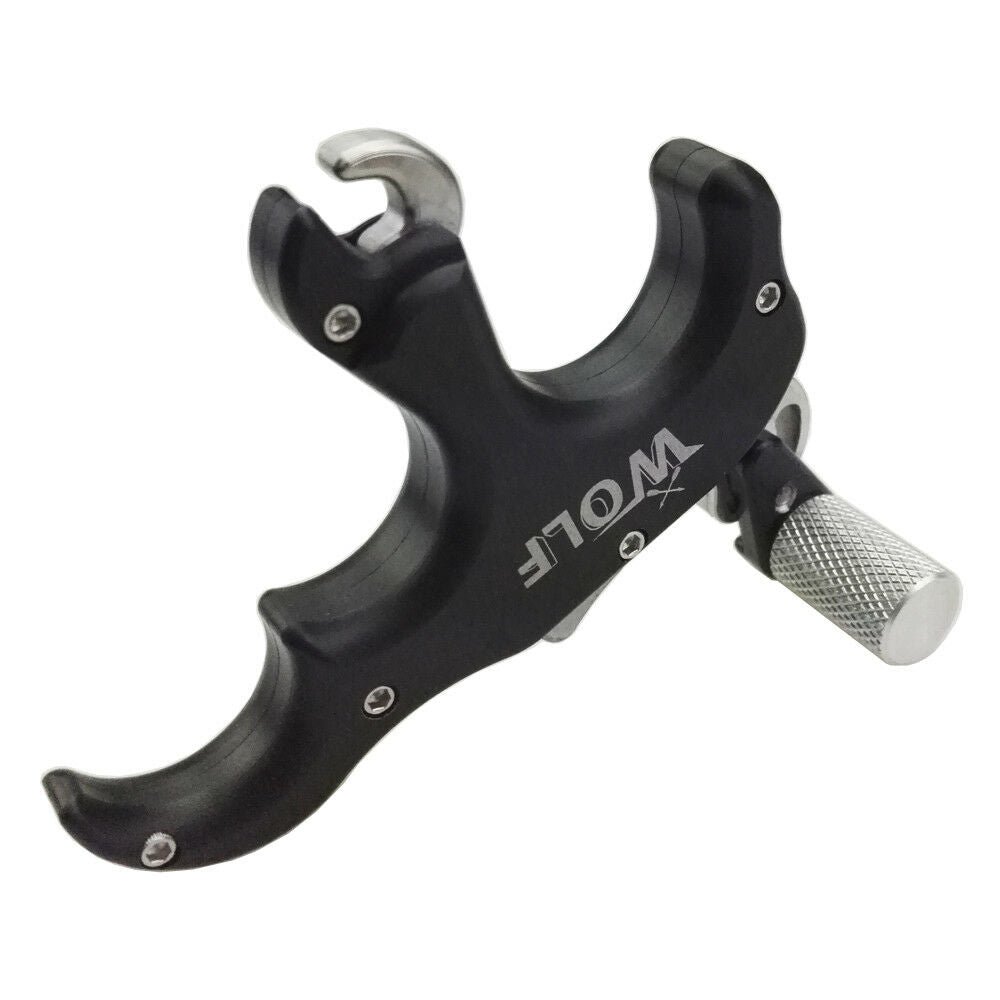 Archery Release Aids Thumb Caliper Trigger 3 Finger Grip Compound Bow Automatic