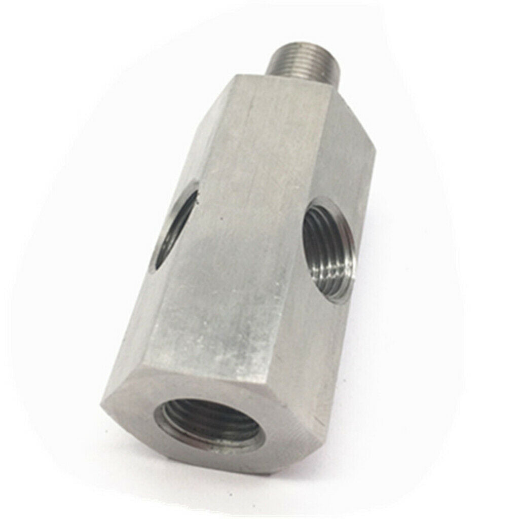 Aluminum Oil Pressure Gauge Adapter M10 To 1/8 NPT  Sensor