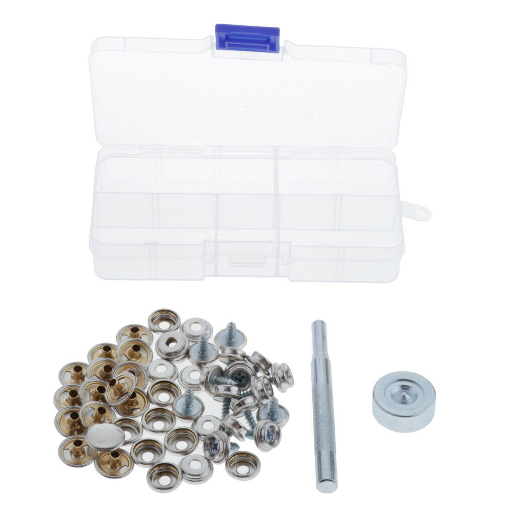 Copper 10mm Snap Button Stud Fastener Furniture Socket Setting Tool Setter