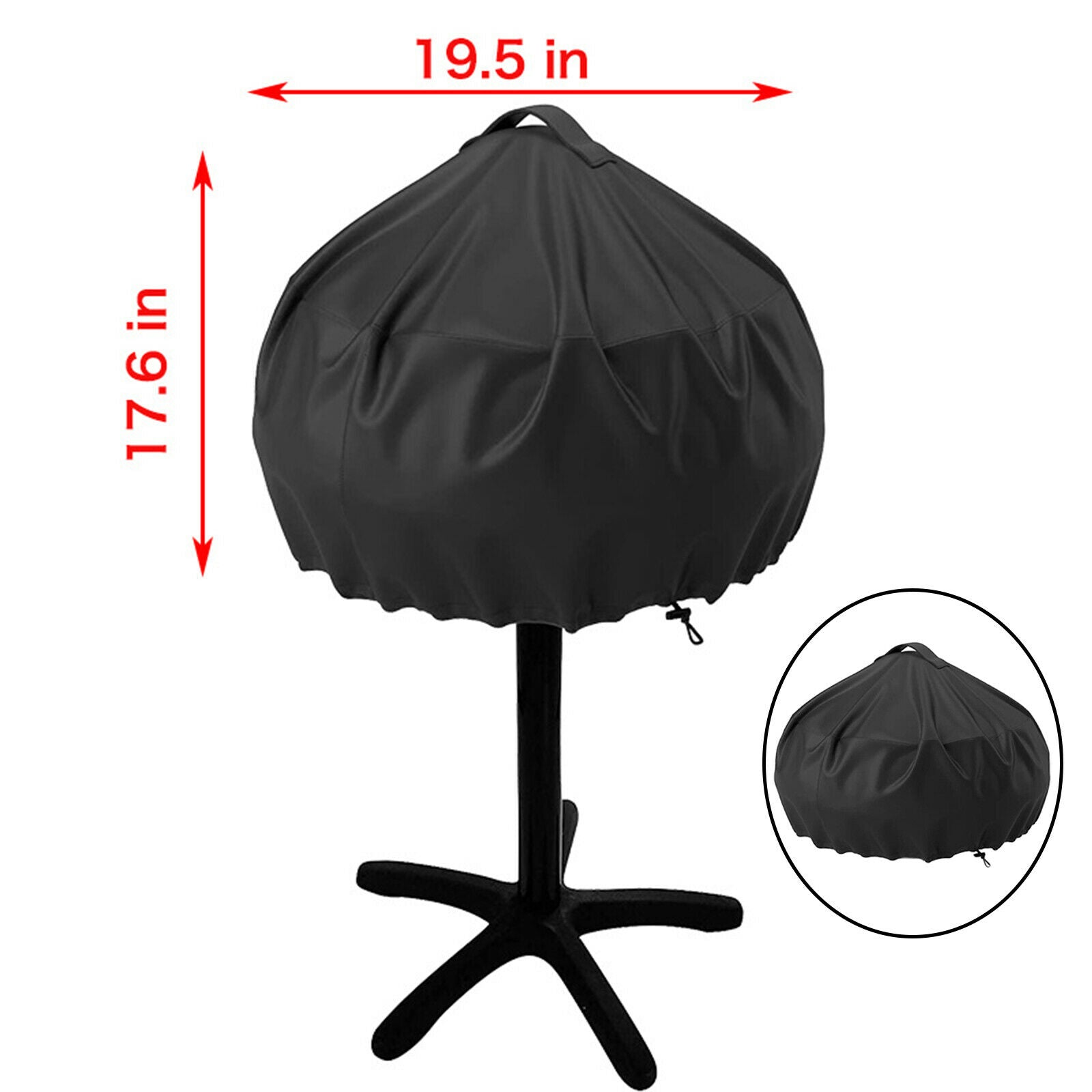 Universal Barbecue Grill Cover Anti-Dust Round Grill Dust Cover UV Resistant