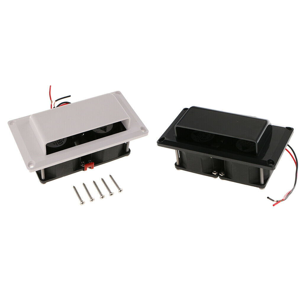 2x Caravan Motorhome Trailer Interior Side Air Vent Ventilation Exhaust Fan