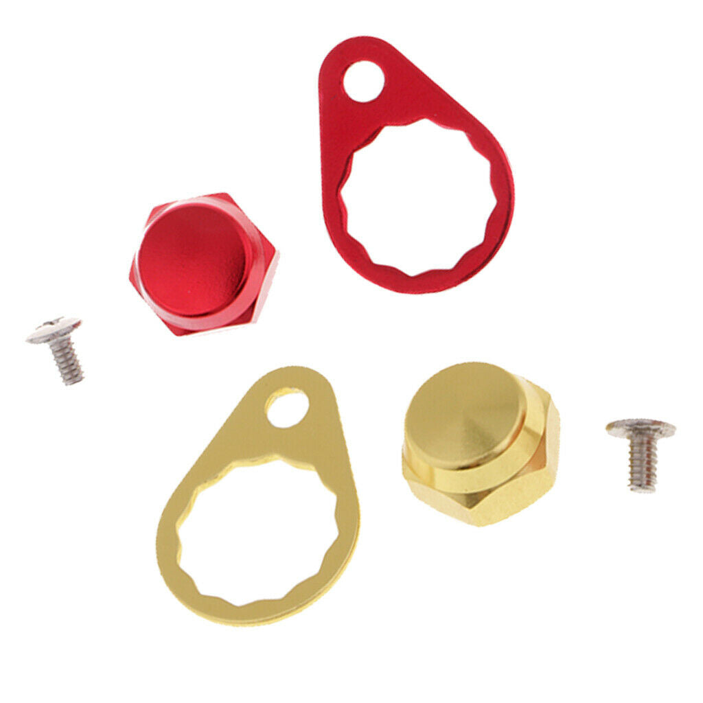 2pcs Baitcasting Fishing Reel Right Handle Parts, M8 Screw/Nut/Locking Plate