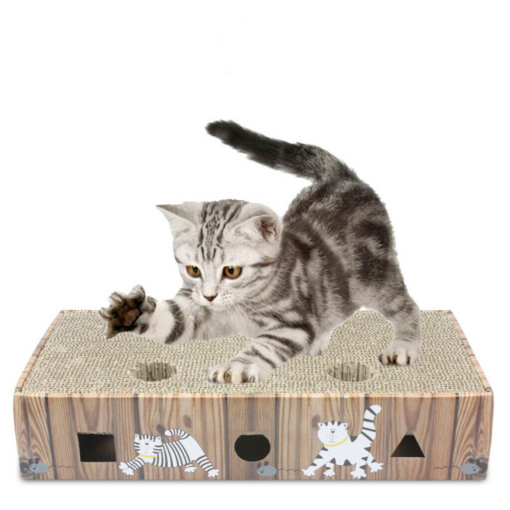 Cat Scratching Board Play Grinding Claw Toys For Small Large Cat Kitten