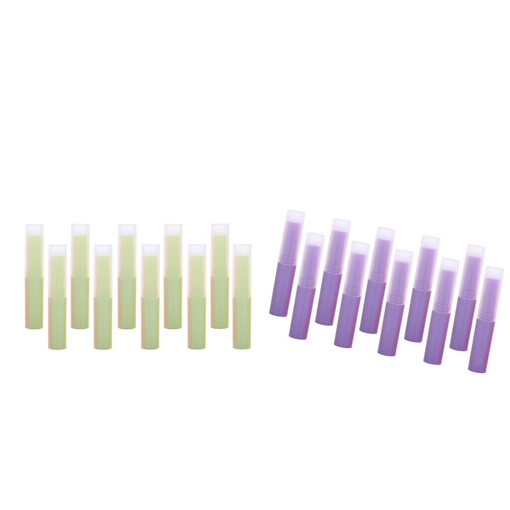 20 Pieces 4ml Plastic Lip Balm Tubes Containers Empty DIY Refillable Lip Gloss