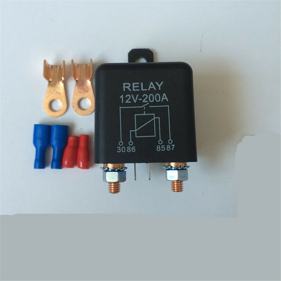 12V 120A Split Charge Relay 2 Pin for Car Automotive Starter Switch +2 Terminals