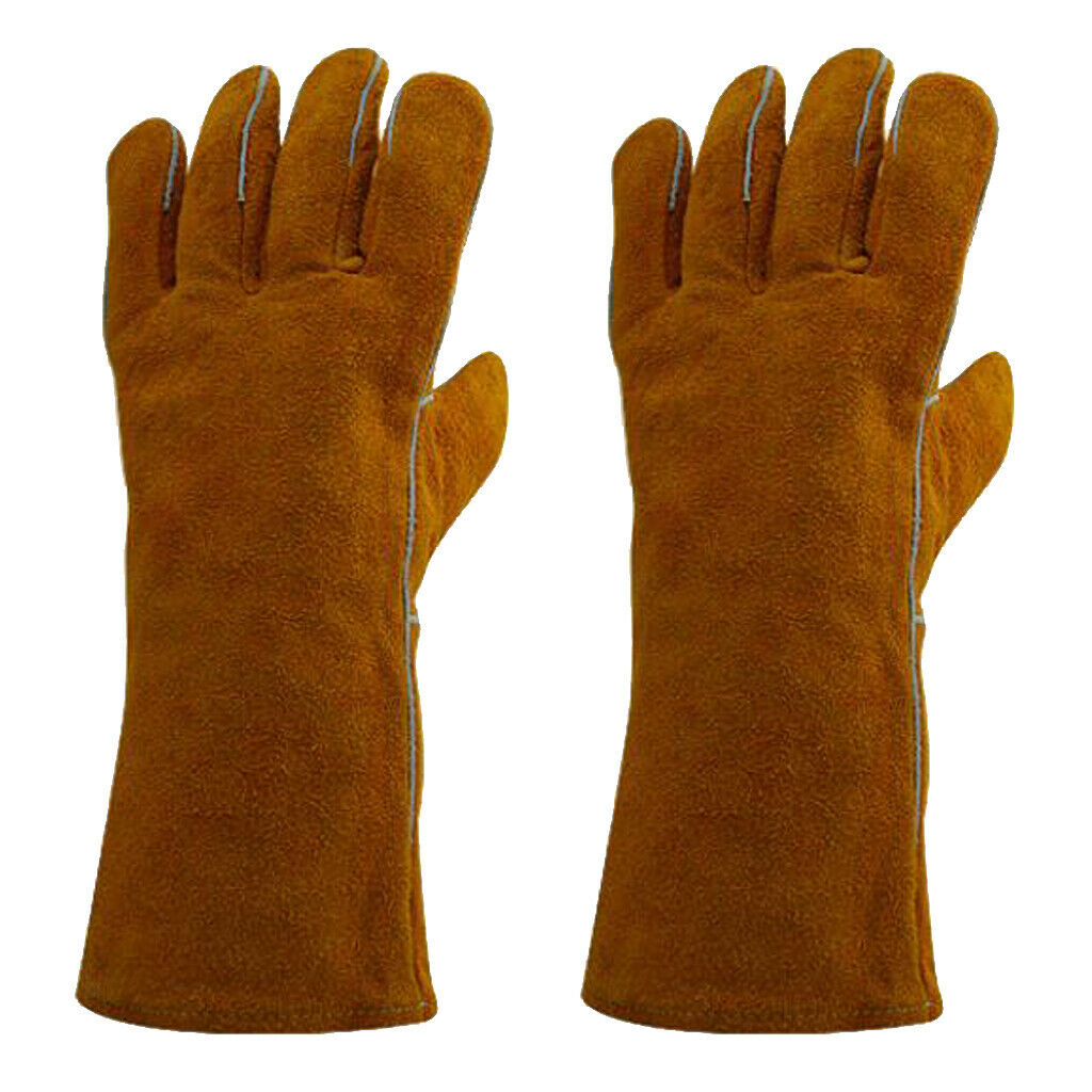 1 Pair of Gloves Welding Gear Hands Cover Protecting Hand Work Safety Gear -340