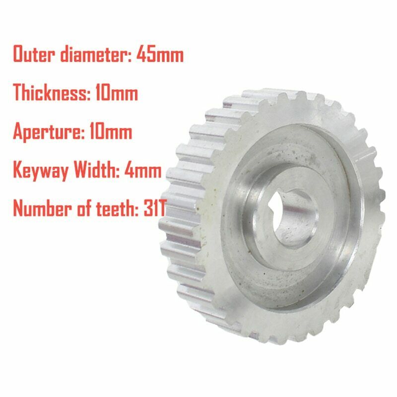 Metal Micro Lathe Cut Machine Gear Synchronous Belt Pulley Gear Motor Belt Gear